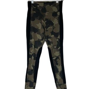 Athleta Camouflage Leggings Green and Brown High Waist